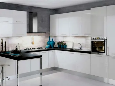 Cucina con penisola Tony Olmo di Leroy Merlin