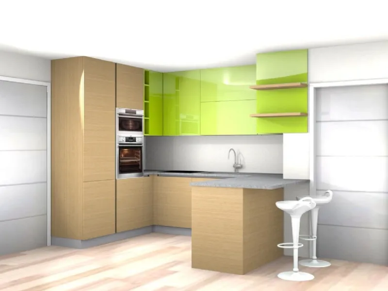 angolo cucina disegnato con 3Cad