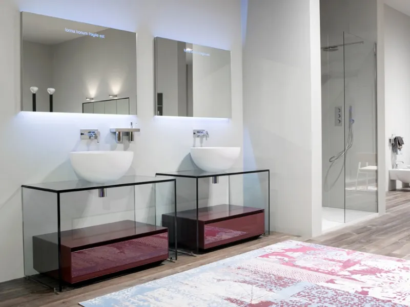 mobili bagno in vetro Antonio lupi