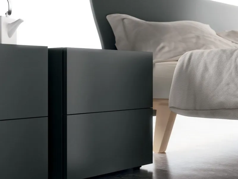 Comodino laccato in legno FILNOX By Caccaro