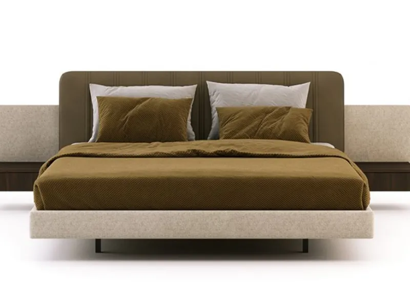 Letto matrimoniale con comodini integrati AMANDA By Domkapa