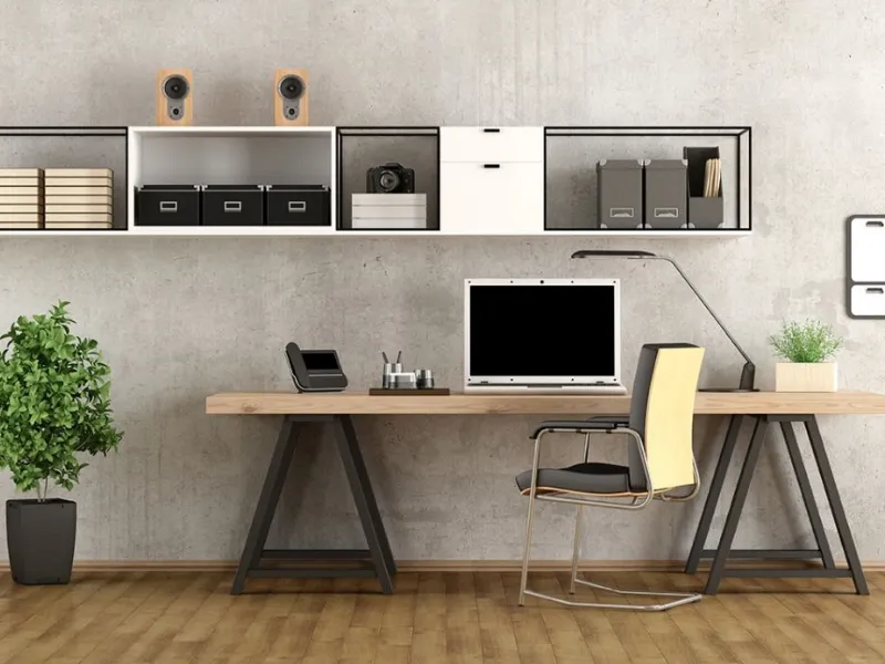 Esempio di home office ben organizzato 