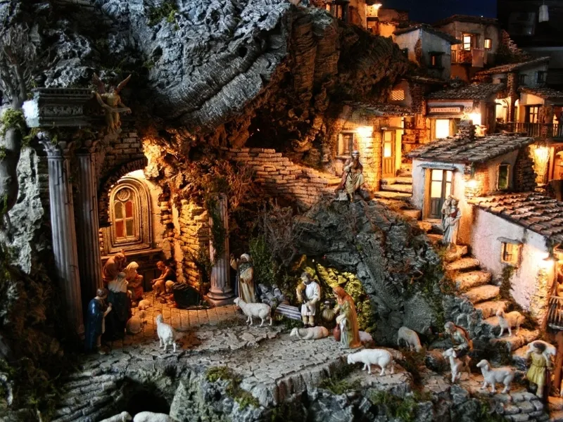 Tipico presepe napoletano