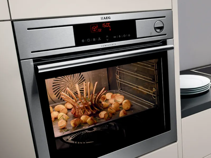 dettaglio forno in funzione