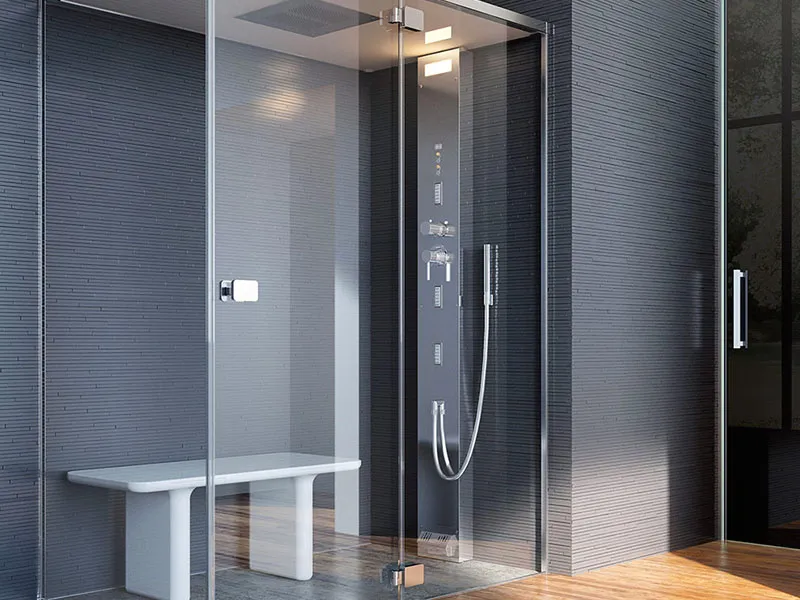 Cabina doccia idromassaggio Noor Steam di Glass1989