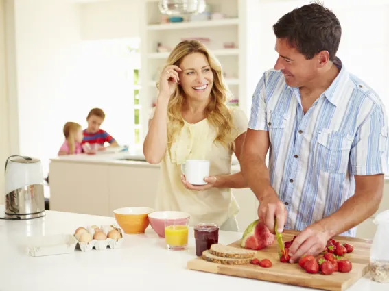 Armonia familiare in cucina