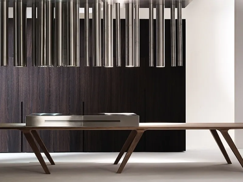 @home / angolo cottura con ante rientranti chiuse  © Elmar Cucine