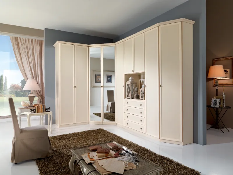 armadio angolare classico