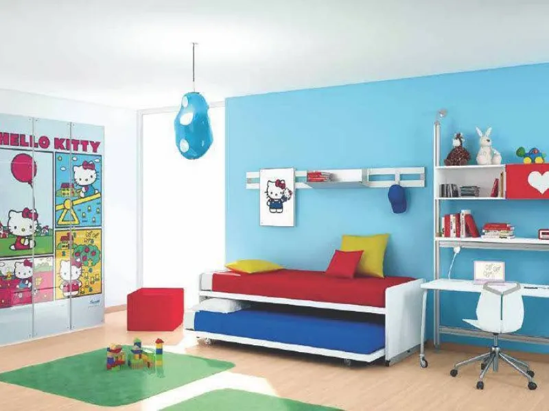 Cameretta con armadio di Hello Kitty