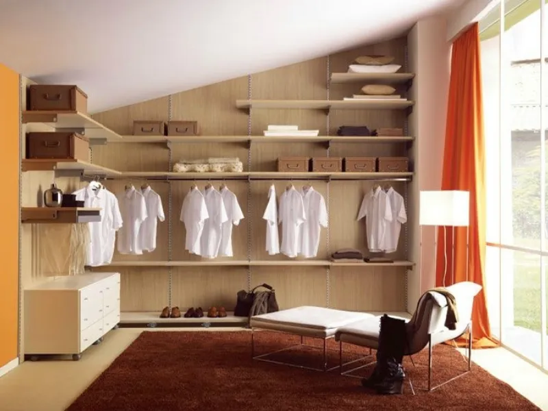 Cabina armadio per mansarda