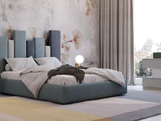 Letto con testata imbottita Giessegi
