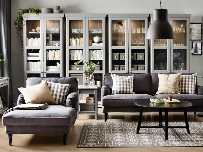 soluzione ikea per un soggiorno elegante