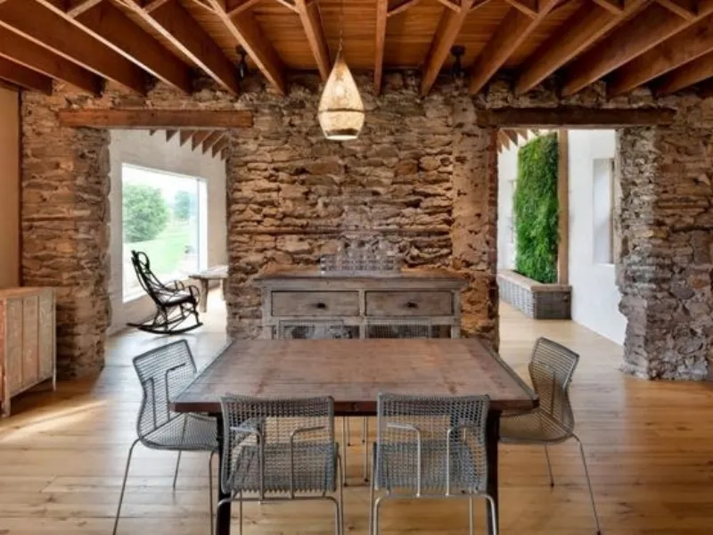 Stile wood stone