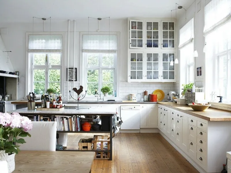 Cucina in stile country americano
