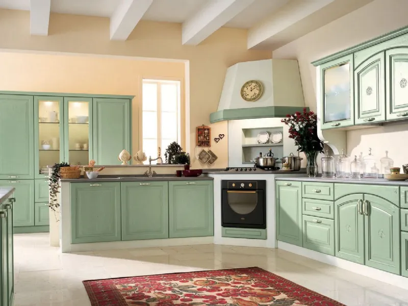 cucina in stile country provenzale