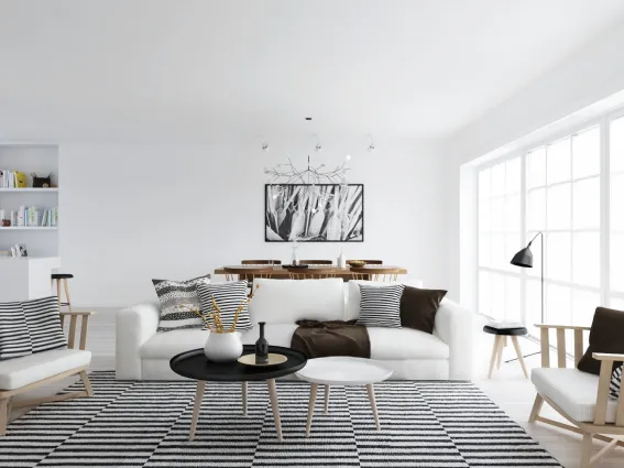 living in stile nordico atdesign
