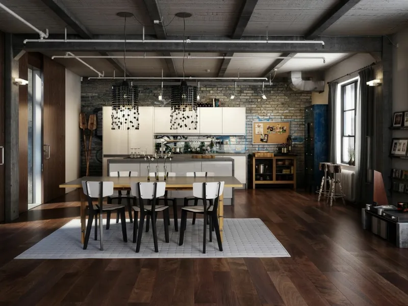 arredo in stile industriale