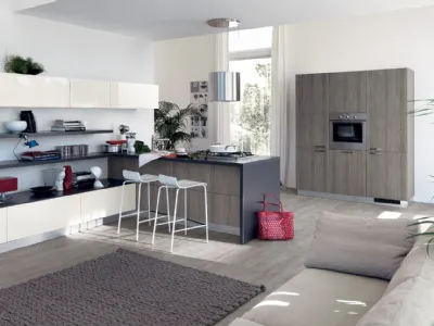 Cucina e soggiorno open space