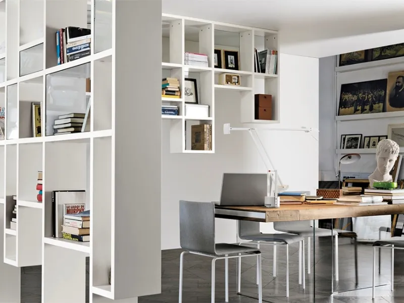 Esempio di libreria modulabile modello LagoLinea di Lago