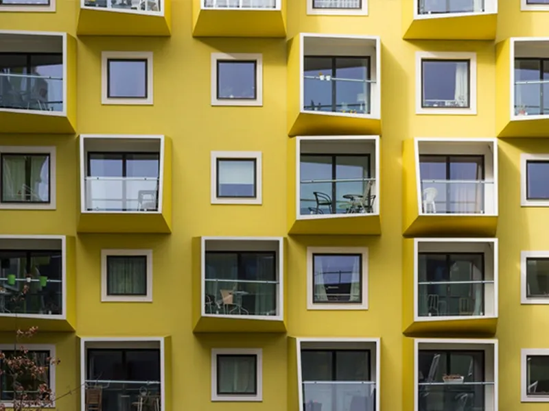Balconi in condominio, foto di Susanne Nilsson