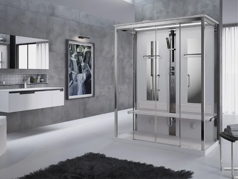 Cabina multifunzione Nexis di Novellini (120x80 cm)
