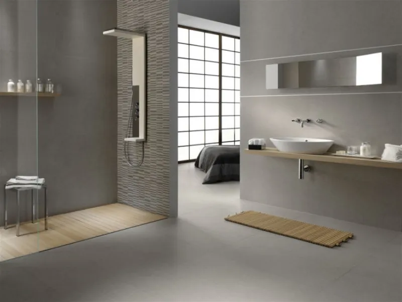 Bagno in grigio