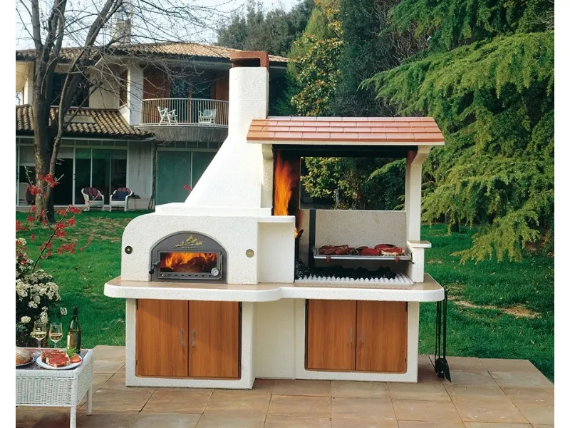 Barbecue in muratura da giardino
