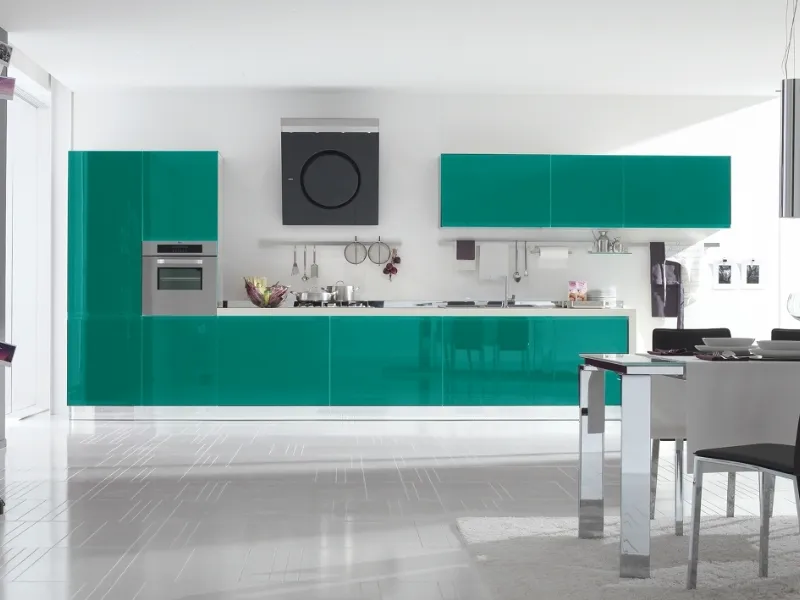 cucina bring di stosa laccata verde