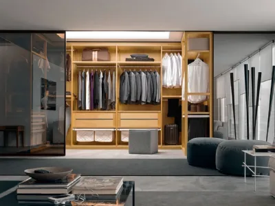 Cabina armadio in legno