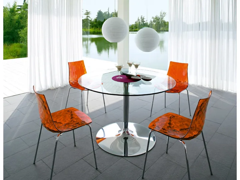 sedie Ice e tavolo Planet Calligaris