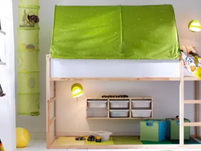 Letto a ponte in stile Montessori