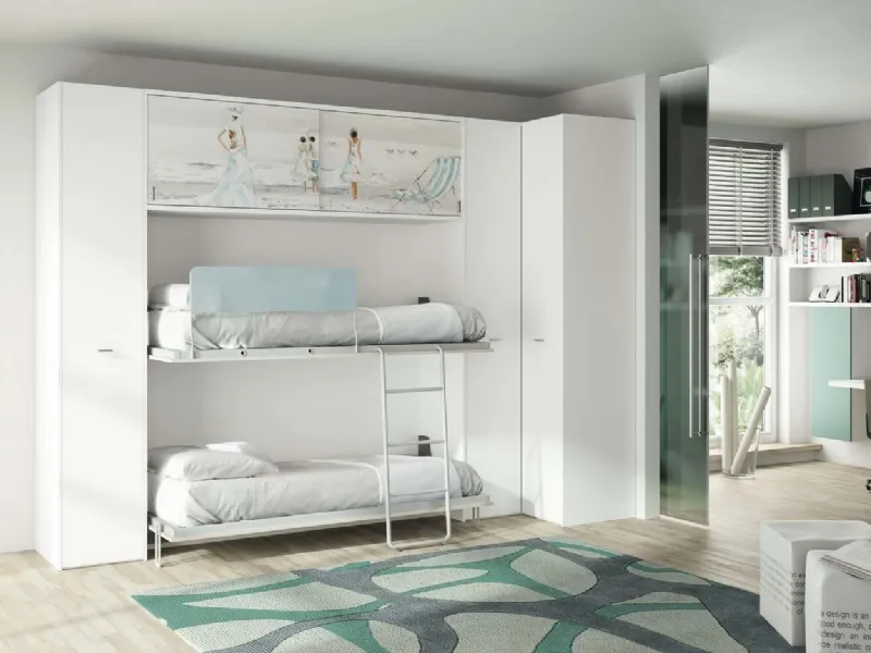 Arredamento camerette con letto a scomparsa