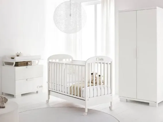 lettino bianco con sbarre bambino cityline teddy
