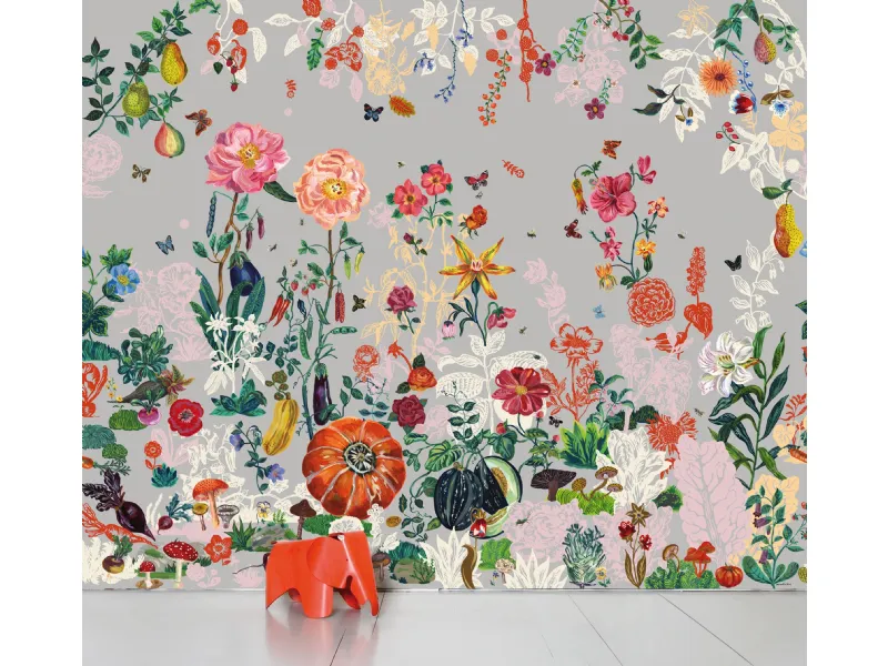 Carta da parati floreale Jardin