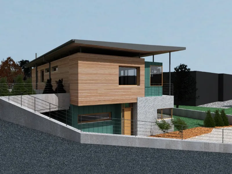 Costruire una casa in pietra e legno