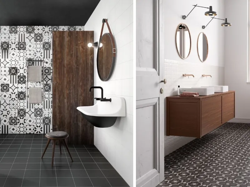 Patchwork Black&White di Ceramica Sant'Agostino
