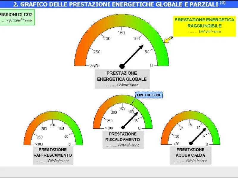 esempio di AQE, attestato di qualificazione energetica
