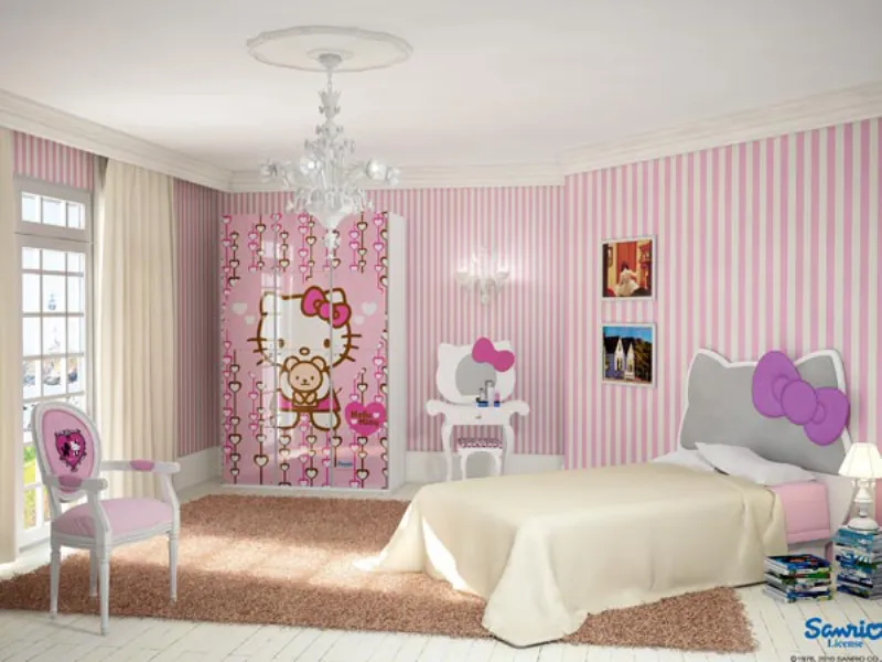 cameretta hello kitty
