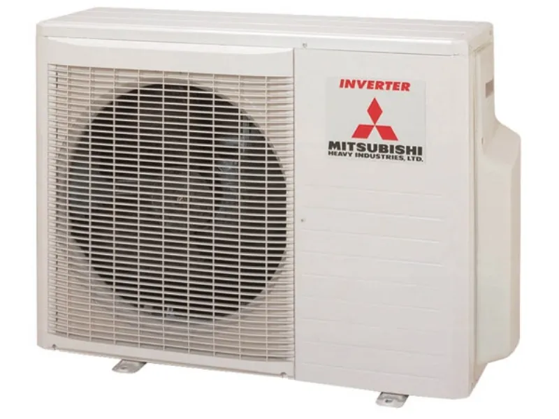unità esterna Mitsubishi Inverter con griglia copri ventola