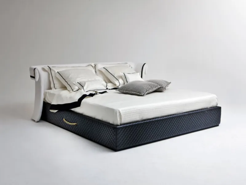 letto bianco minimal