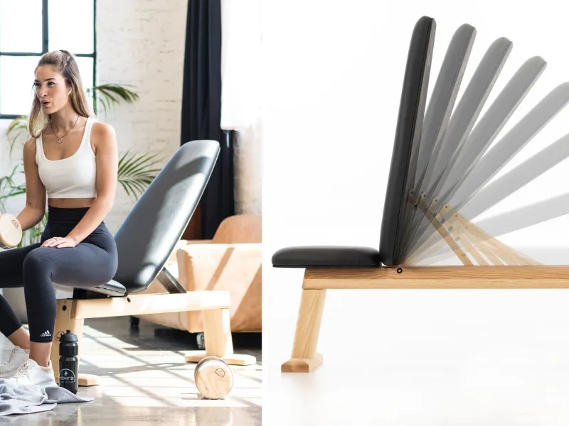 WaterRower Nohrd - Panca in legno per pesi
