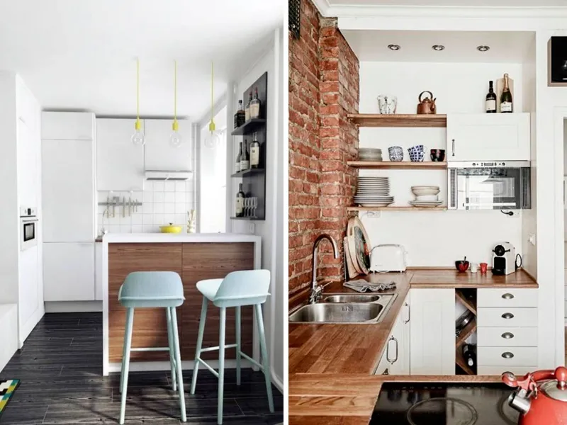 La cucina in un monolocale
