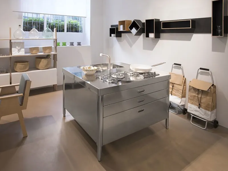 Isola Cucina 130 di Alpes Inox