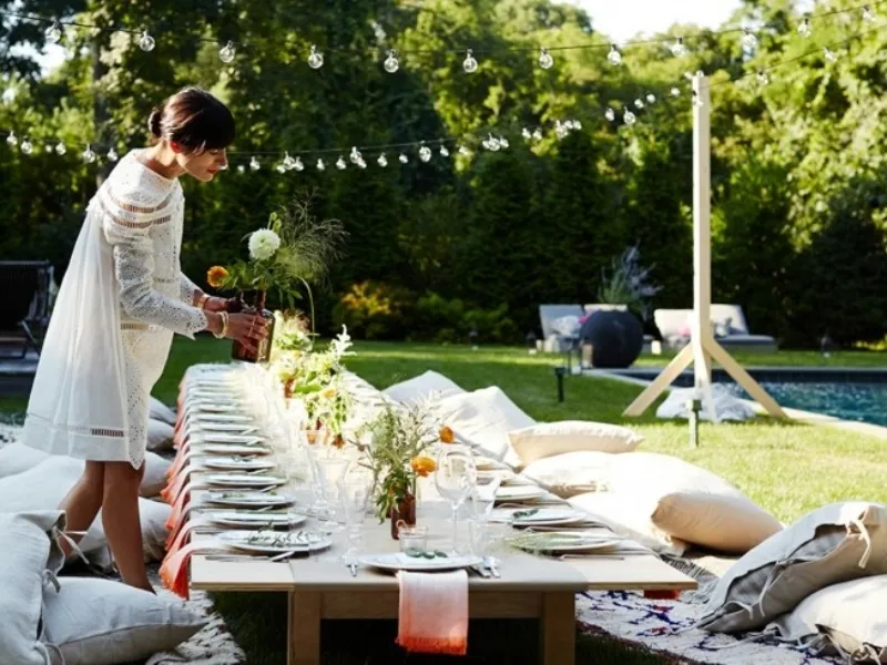 Come arredare un giardino per una festa