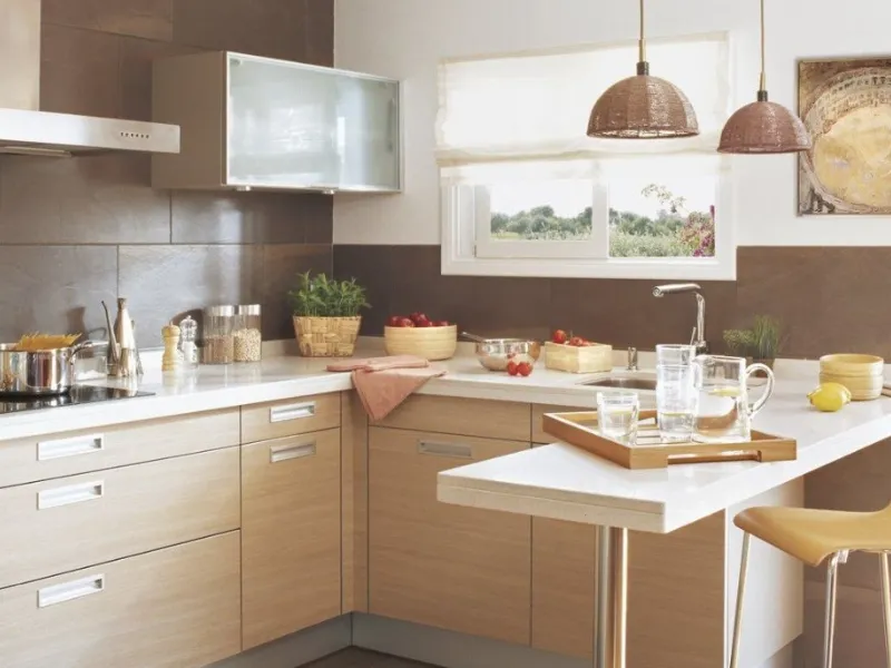 La cucina piccola angolare ha mille potenzialità