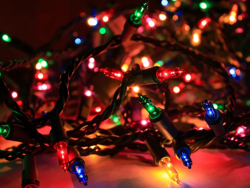 Albero di Natale con luci