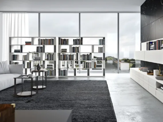 Libreria bifacciale Brera by EmmeBi Design