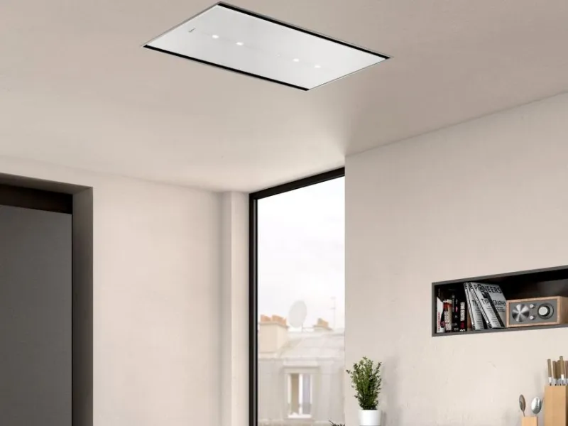 Cappa aspirante a soffitto Neff I95CBS8W0 con filtri lavabili in lavastoviglie