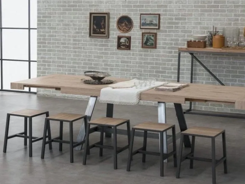 Il tavolo allungabile Madrid by Stosa Cucine si adatta ad ogni spazio