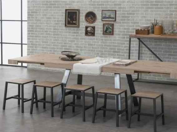 Il tavolo allungabile Madrid by Stosa Cucine si adatta ad ogni spazio
